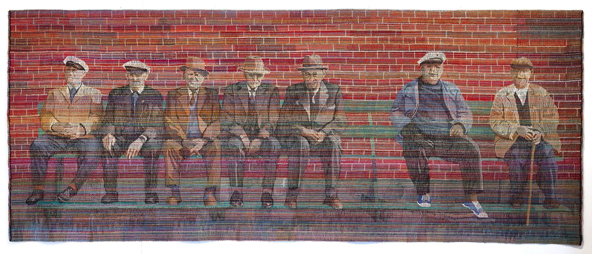 benken. billedvev. strr. 180x 450cm. 2018